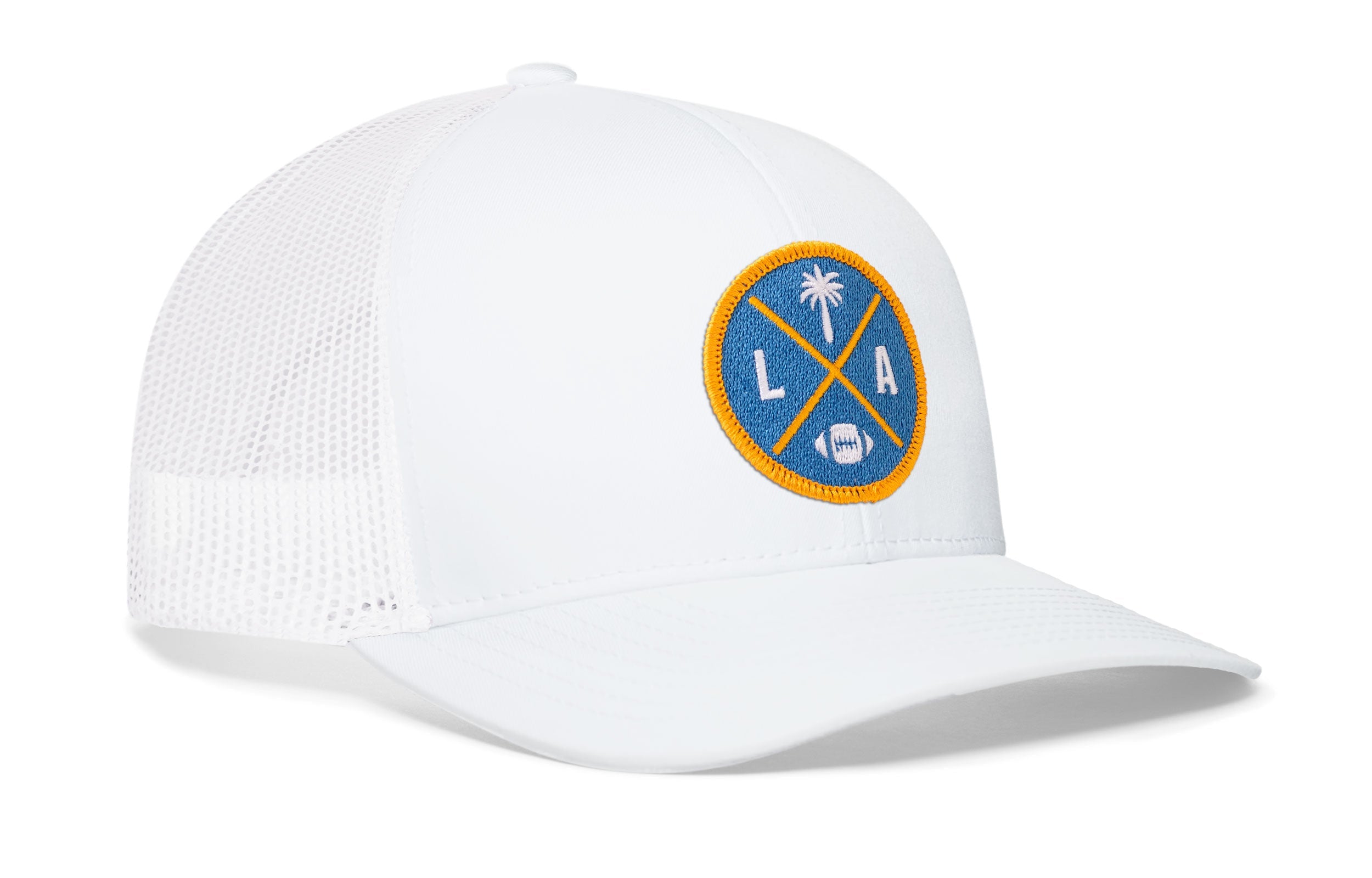 Los Angeles Football Trucker Hat | Light Blue LA X Snapback