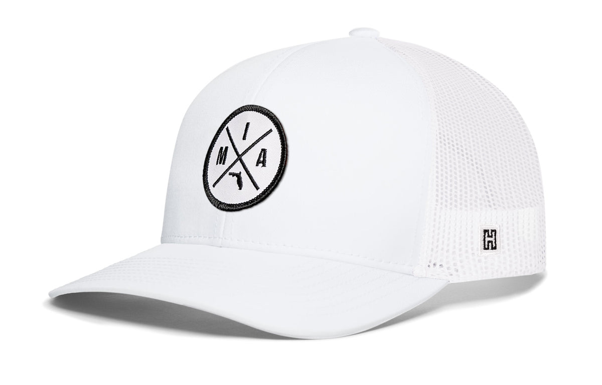 Miami Trucker Hat | Gray-White MIA X Snapback