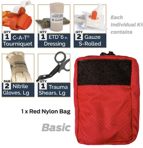 North American Rescue D-BCRK Individual Bleeding Control Kits- Nylon