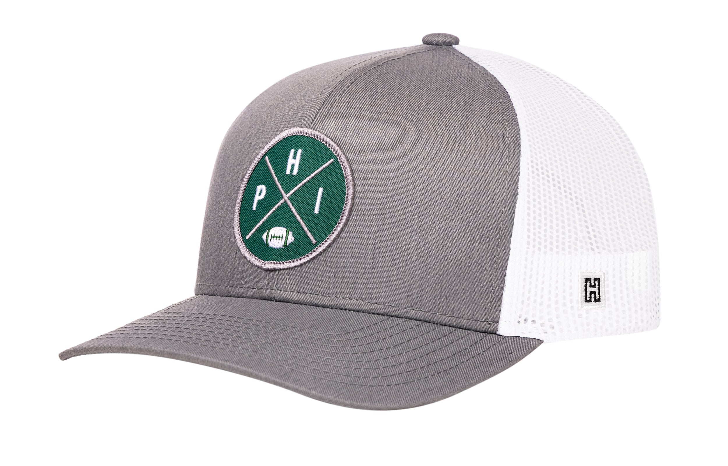 Philadelphia Football Trucker Hat | Dark Green PHI X Snapback