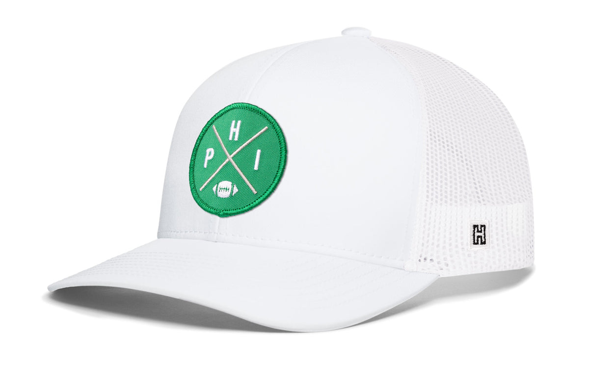 Philadelphia Football Trucker Hat | Kelly Green PHI X Snapback