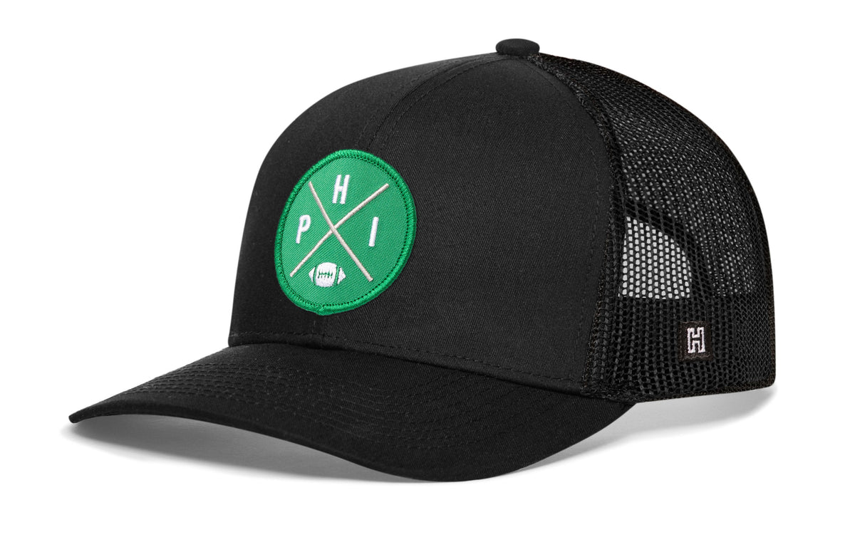 Philadelphia Football Trucker Hat | Kelly Green PHI X Snapback