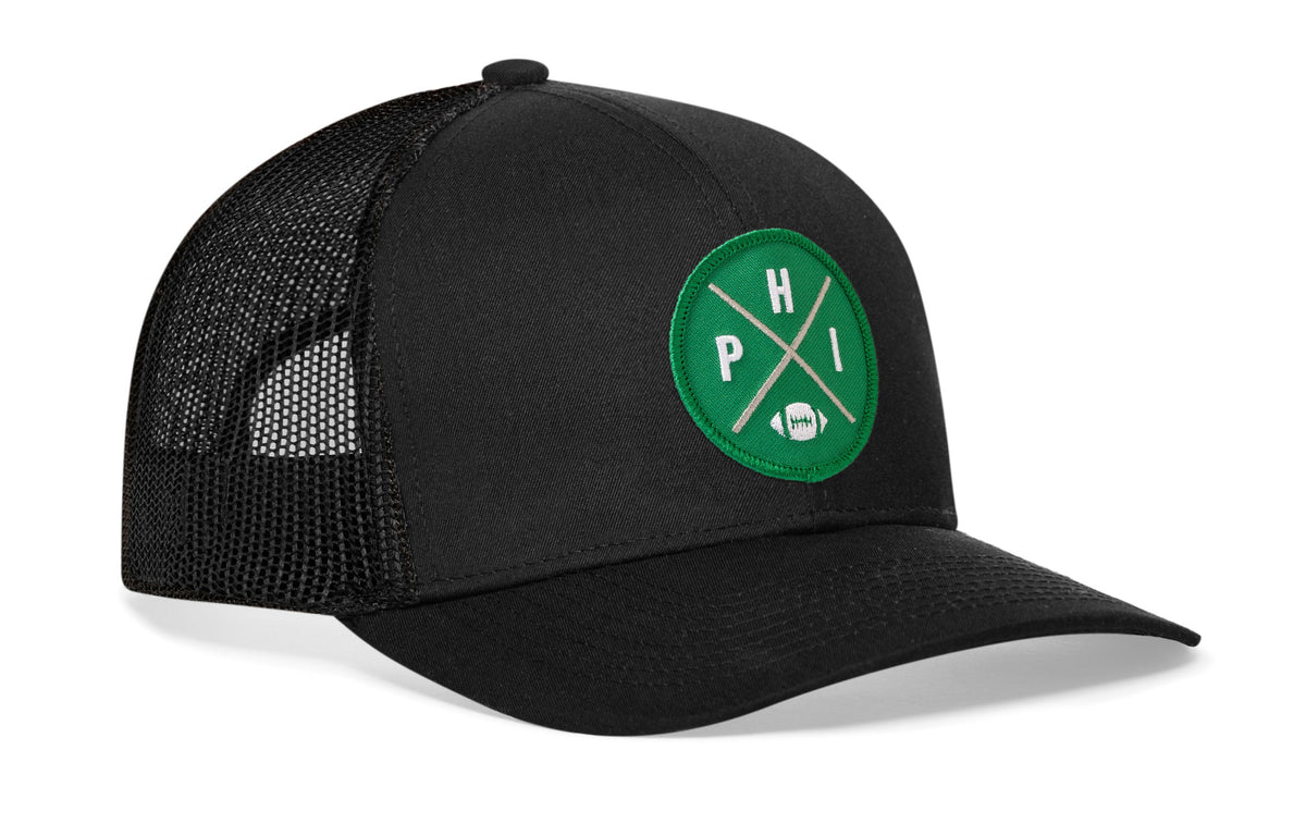 Philadelphia Football Trucker Hat | Kelly Green PHI X Snapback