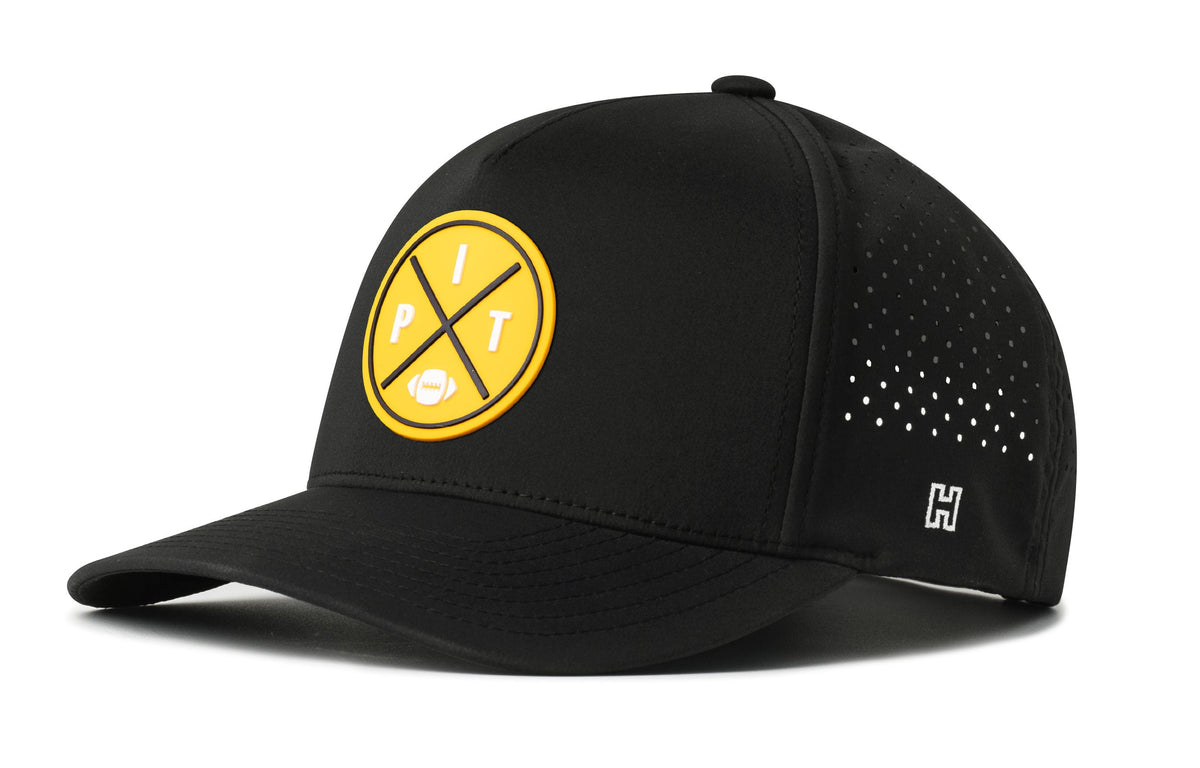 Pittsburgh Football Performance 5-Panel Hat | Yellow PIT X Flexfit Snapback