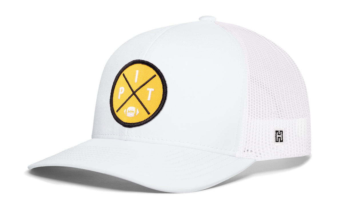 Pittsburgh Football Trucker Hat | Yellow PIT X Snapback