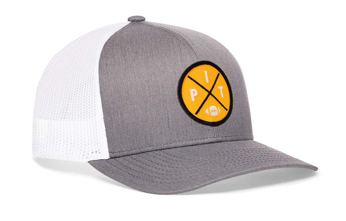 Pittsburgh Football Trucker Hat | Yellow PIT X Snapback