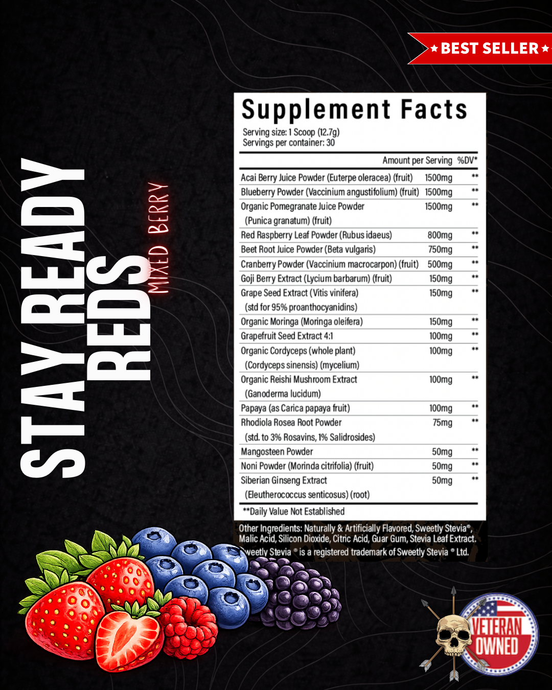 Alpha Country STAY READY | REDS | Daily Reds & Wellness Supplement