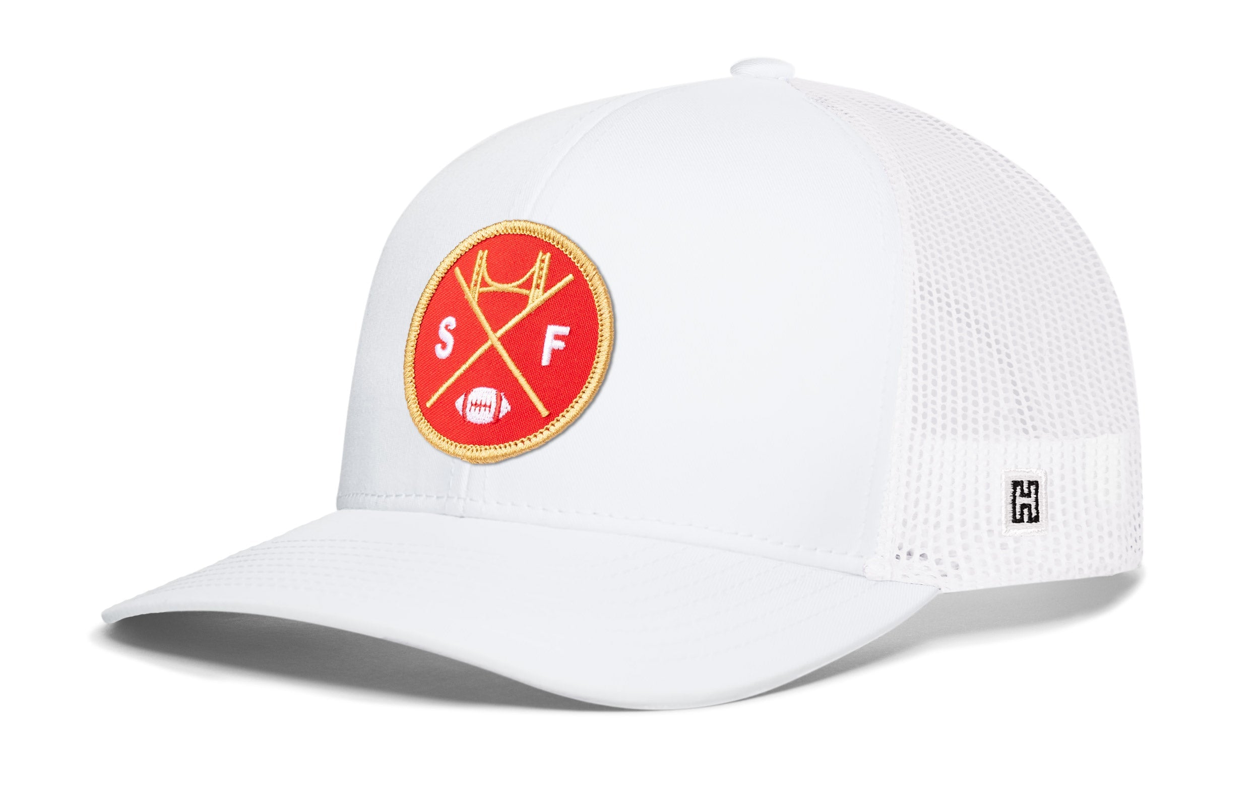 San Francisco Football Trucker Hat | Red SF X Snapback