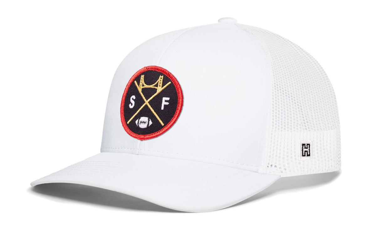 San Francisco Football Trucker Hat | Black SF X Snapback