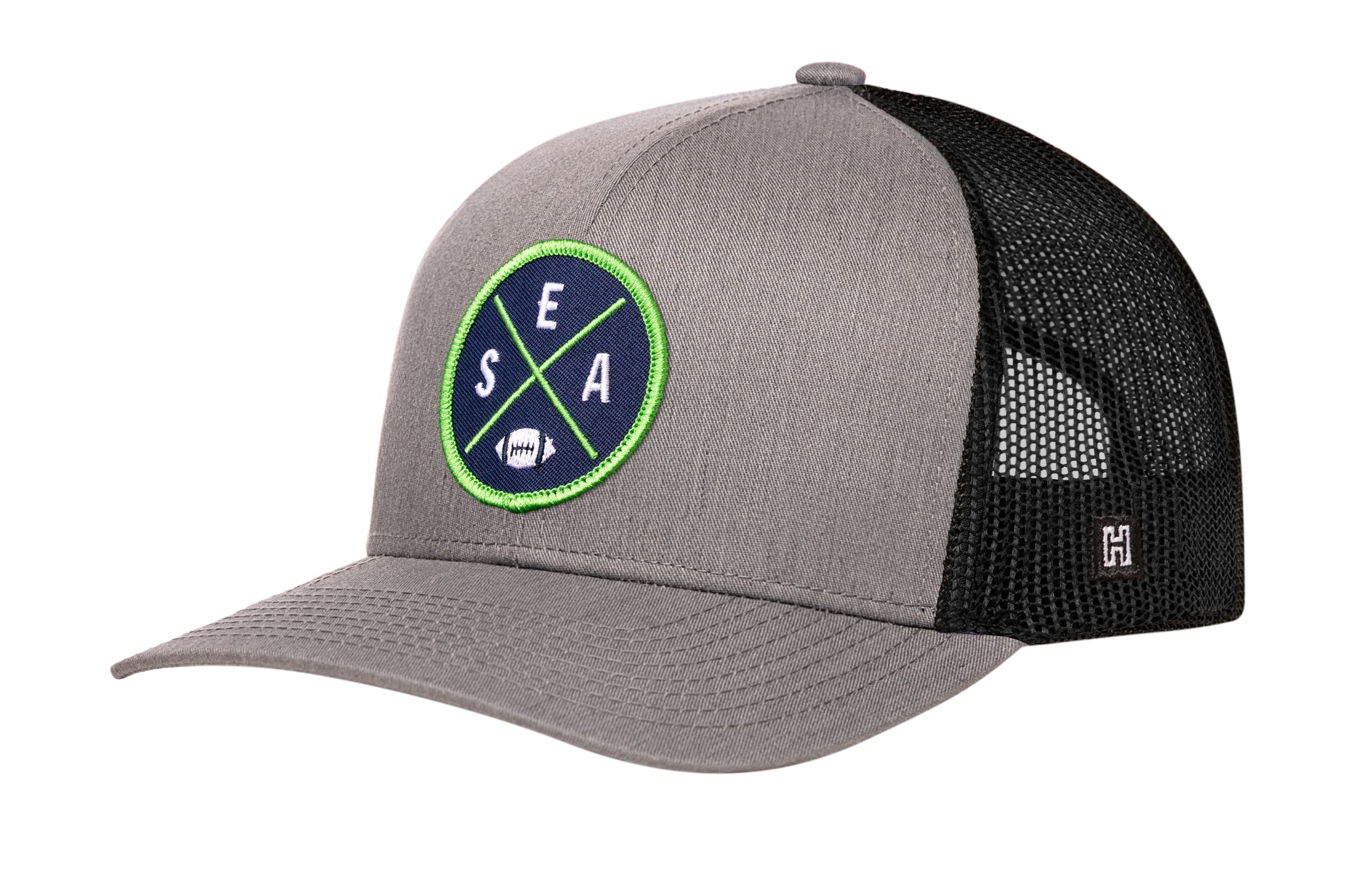 Seattle Football Trucker Hat | Navy Blue SEA X Snapback