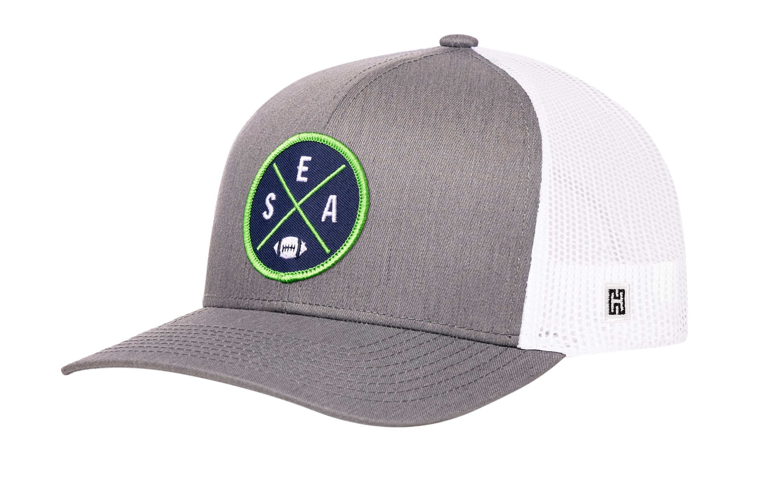 Seattle Football Trucker Hat | Navy Blue SEA X Snapback