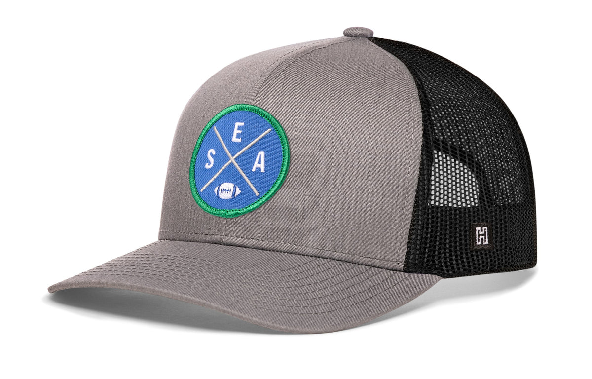 Seattle Football Trucker Hat | Royal Blue SEA X Snapback
