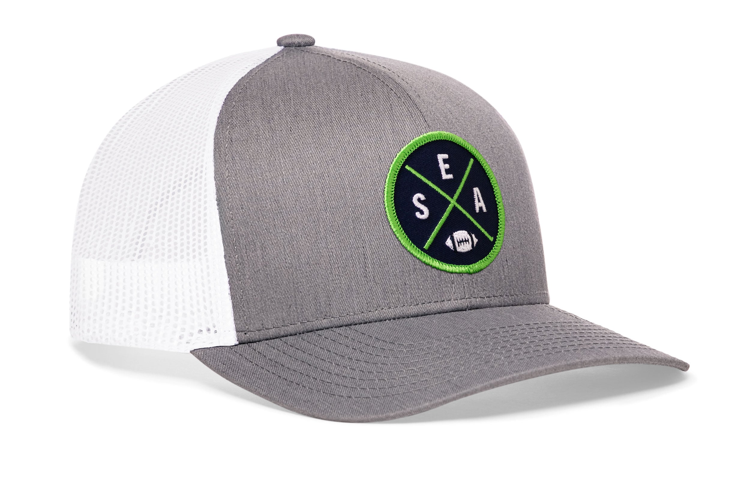 Seattle Football Trucker Hat | Navy Blue SEA X Snapback