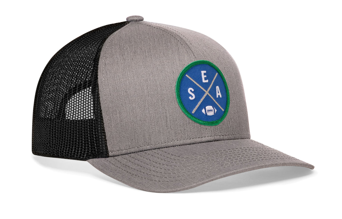 Seattle Football Trucker Hat | Royal Blue SEA X Snapback