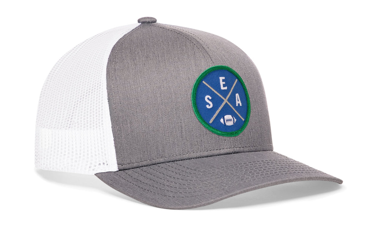 Seattle Football Trucker Hat | Royal Blue SEA X Snapback