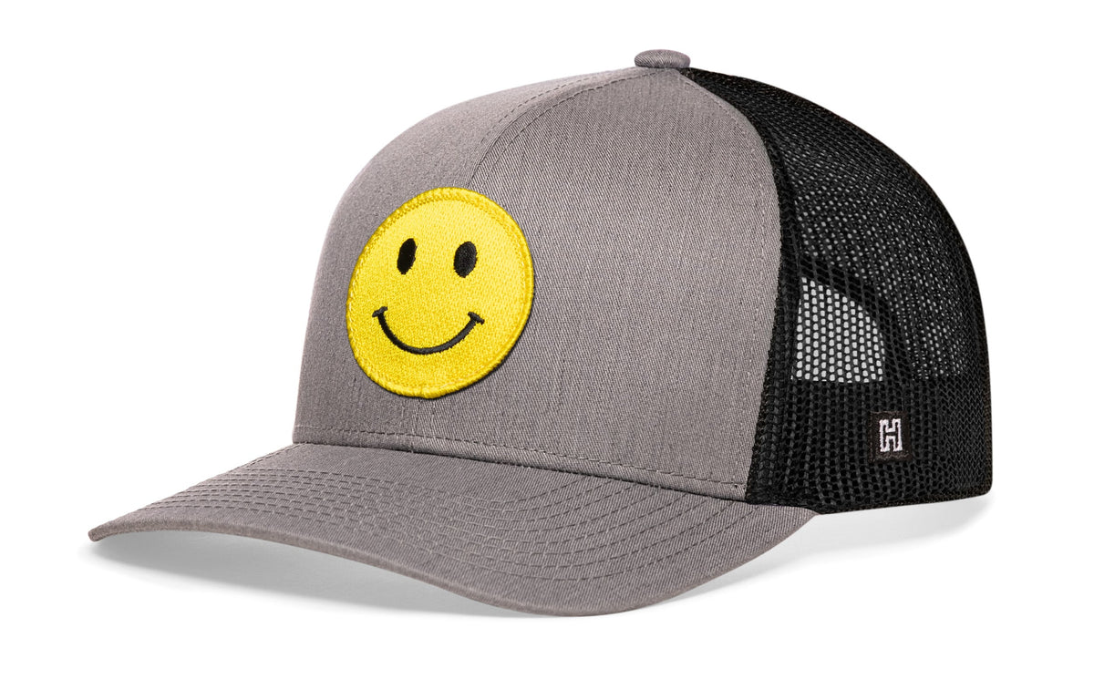 Smiley Face Trucker Hat | Emoji Snapback