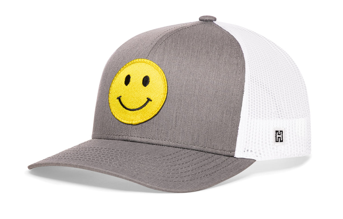 Smiley Face Trucker Hat | Emoji Snapback