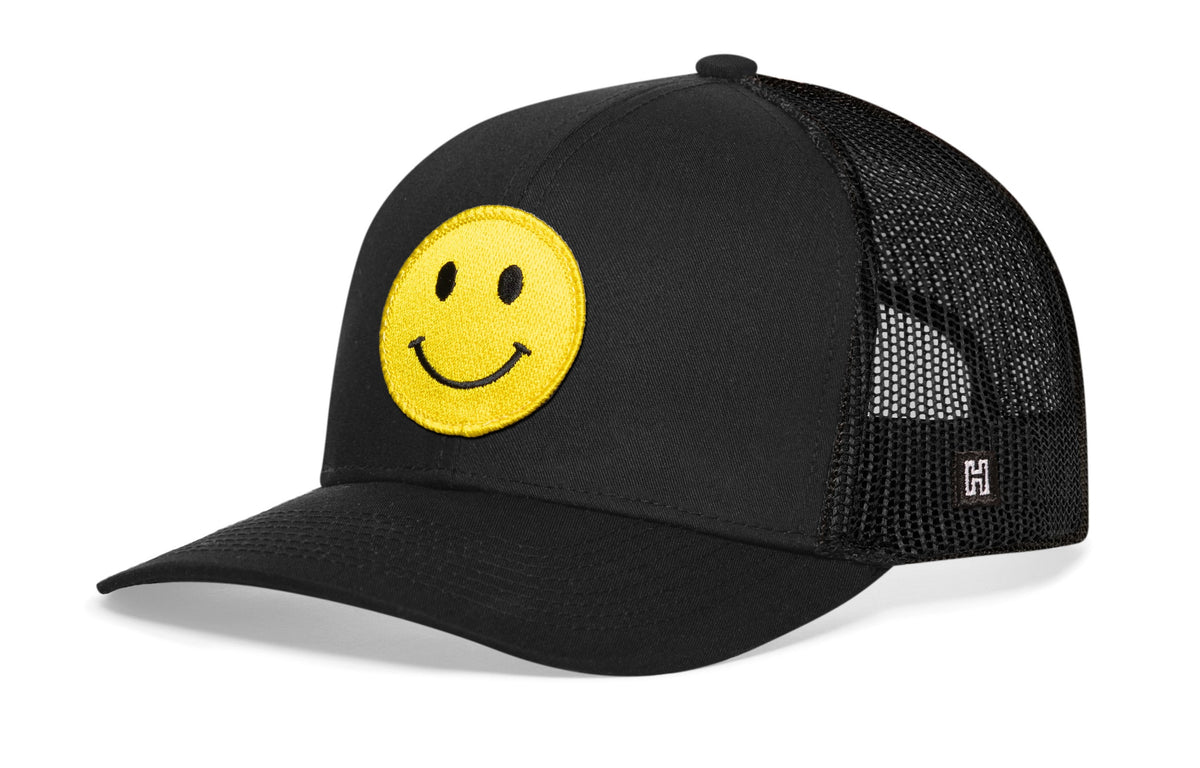 Smiley Face Trucker Hat | Emoji Snapback