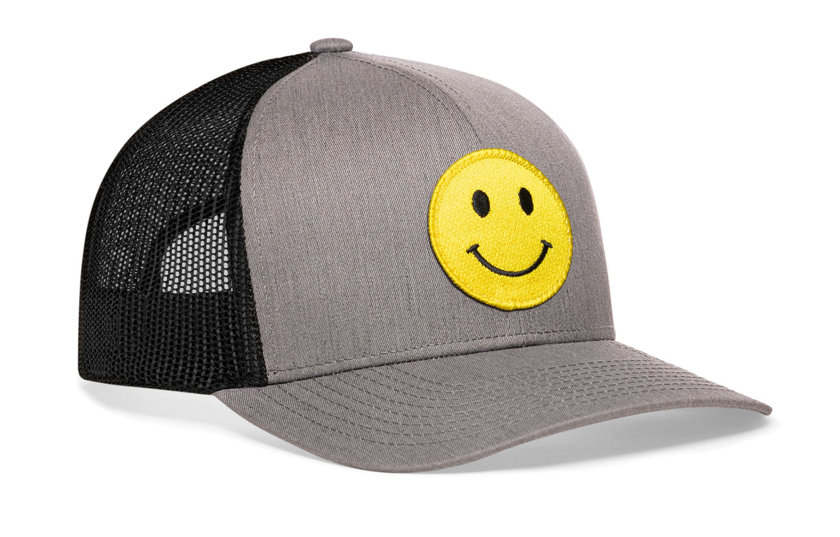 Smiley Face Trucker Hat | Emoji Snapback