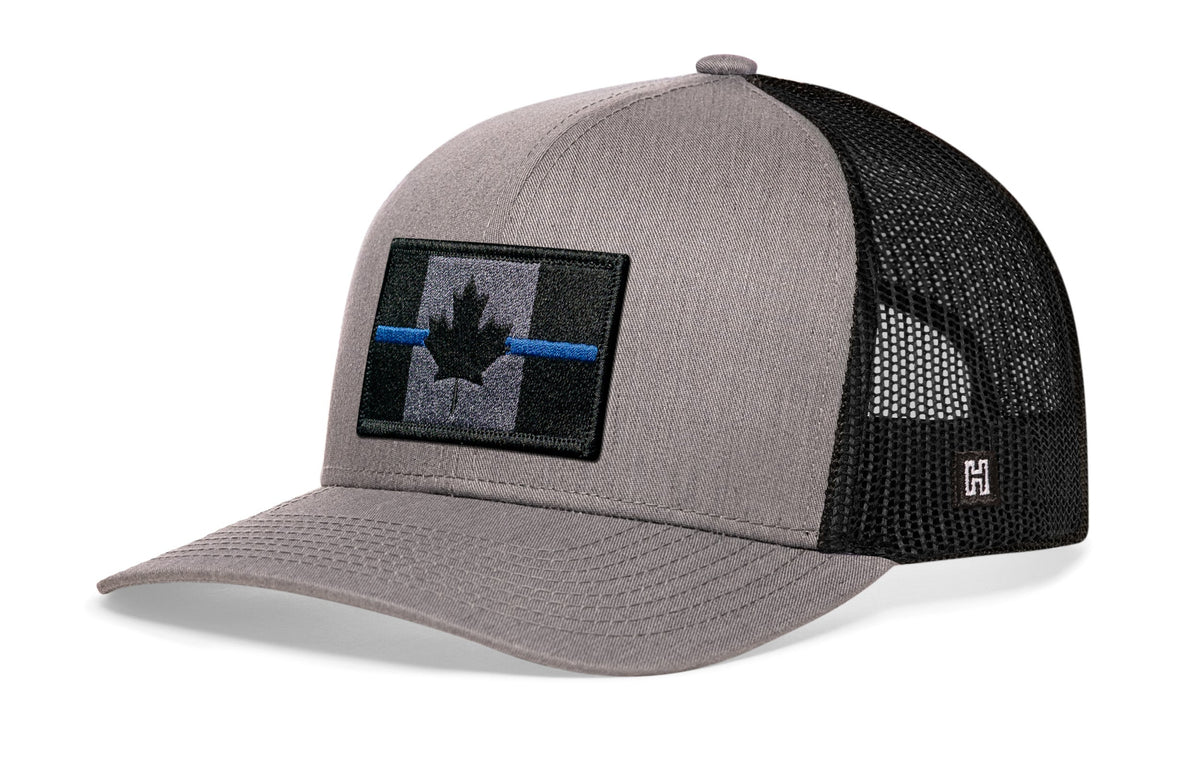 Thin Blue Line Trucker Hat | Canadian Maple Leaf Tactical Snapback