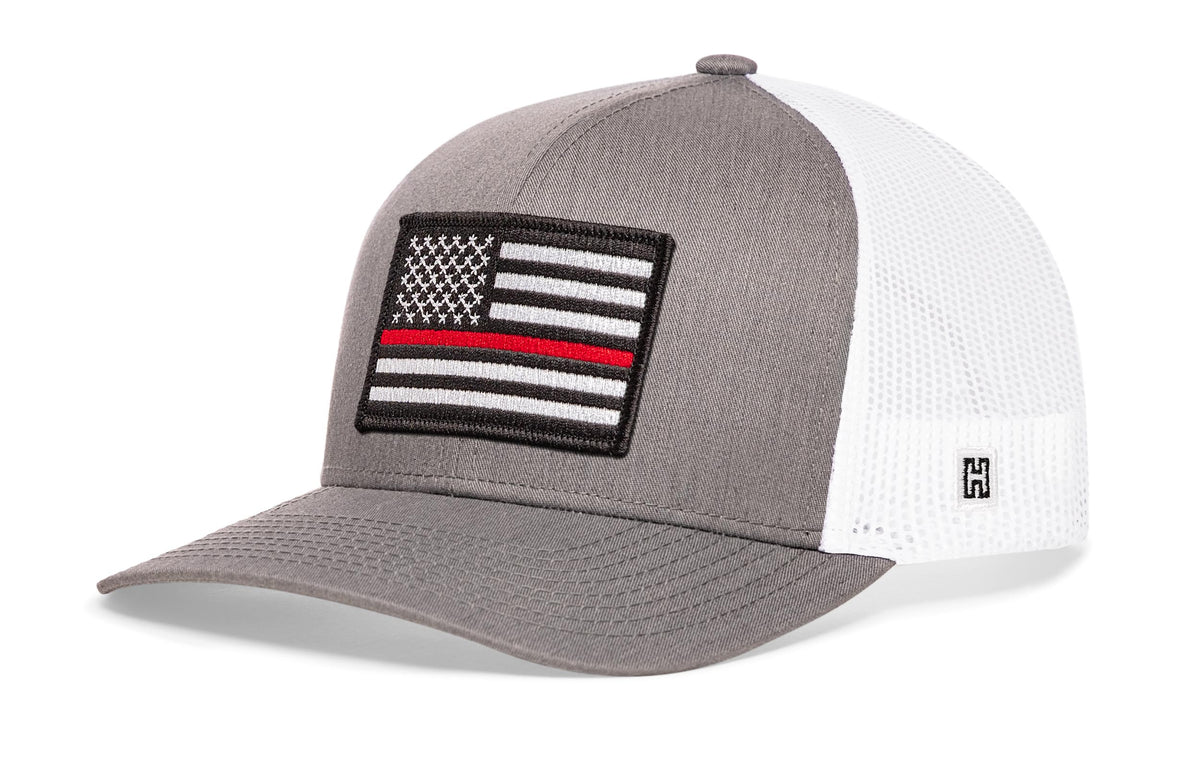 Thin Red Line Trucker Hat | Fire Snapback