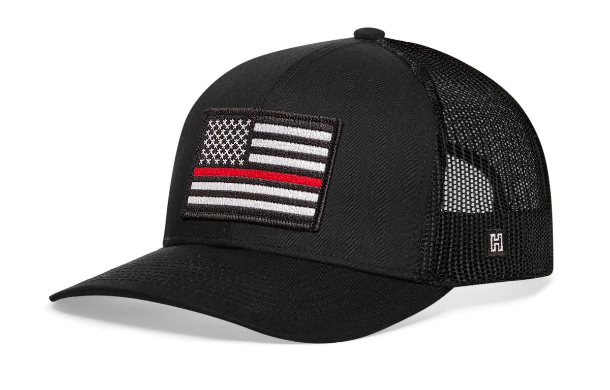 Thin Red Line Trucker Hat | Fire Snapback