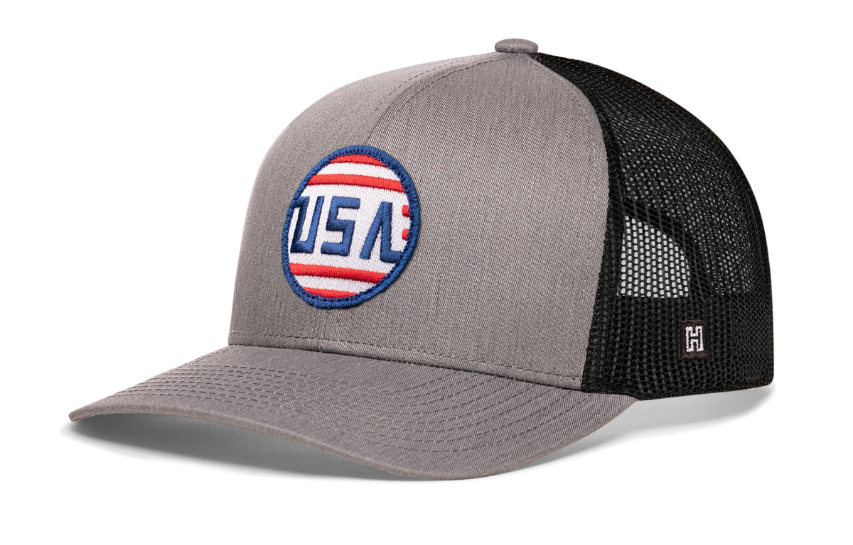 USA Stripes Trucker Hat | Black America Snapback