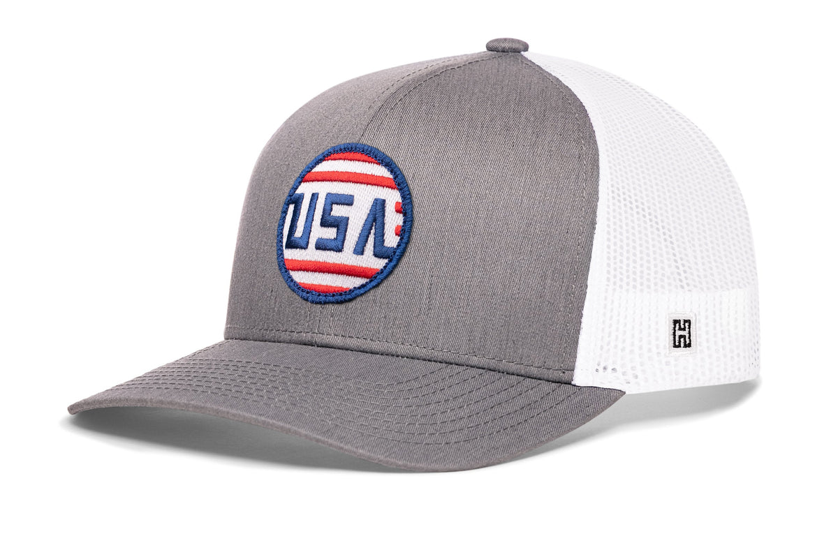 USA Stripes Trucker Hat | Black America Snapback