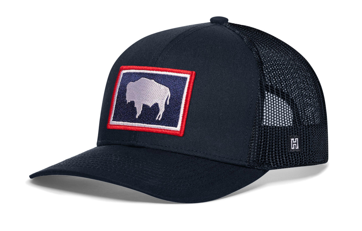 Wyoming Flag Trucker Hat | WY Snapback