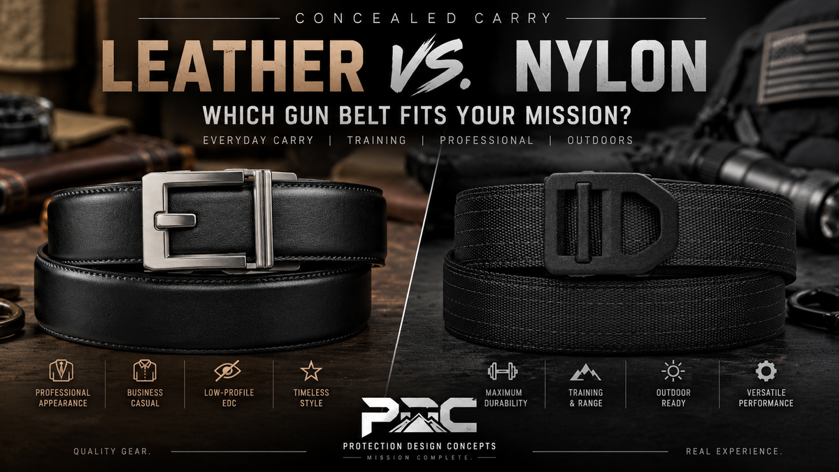 Best Concealed Carry Belts: Leather vs. Nylon Gun Belts for EDC