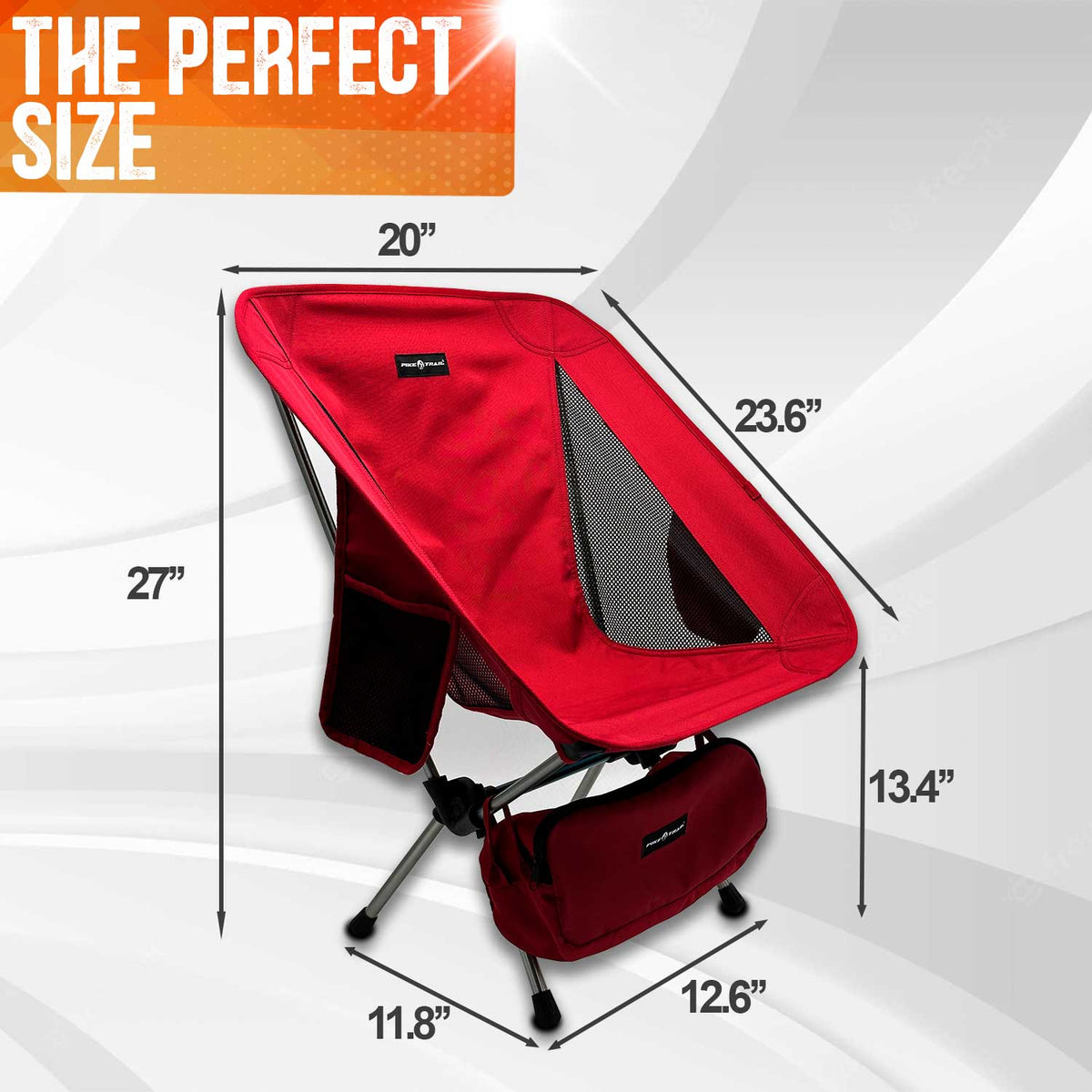 Pike Trail Ultralight Compact Camping Chair | Portable Outdoor Folding Chair