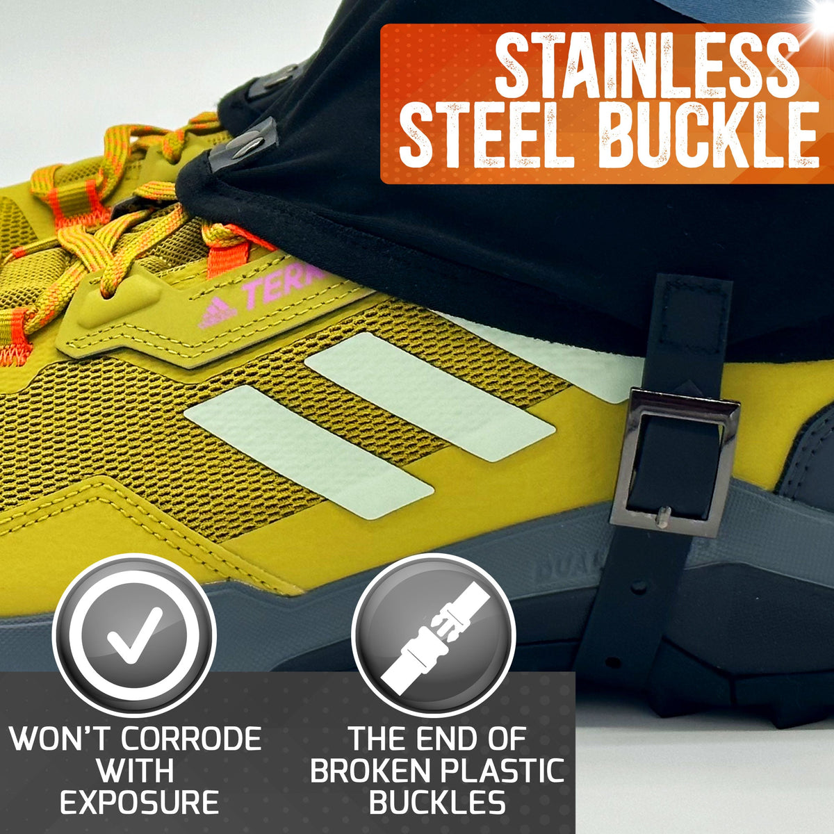 Pike Trail Low Cut Running Thru-Hiker Gaiters – Lightweight, Breathable Trail Running & Hiking Protection