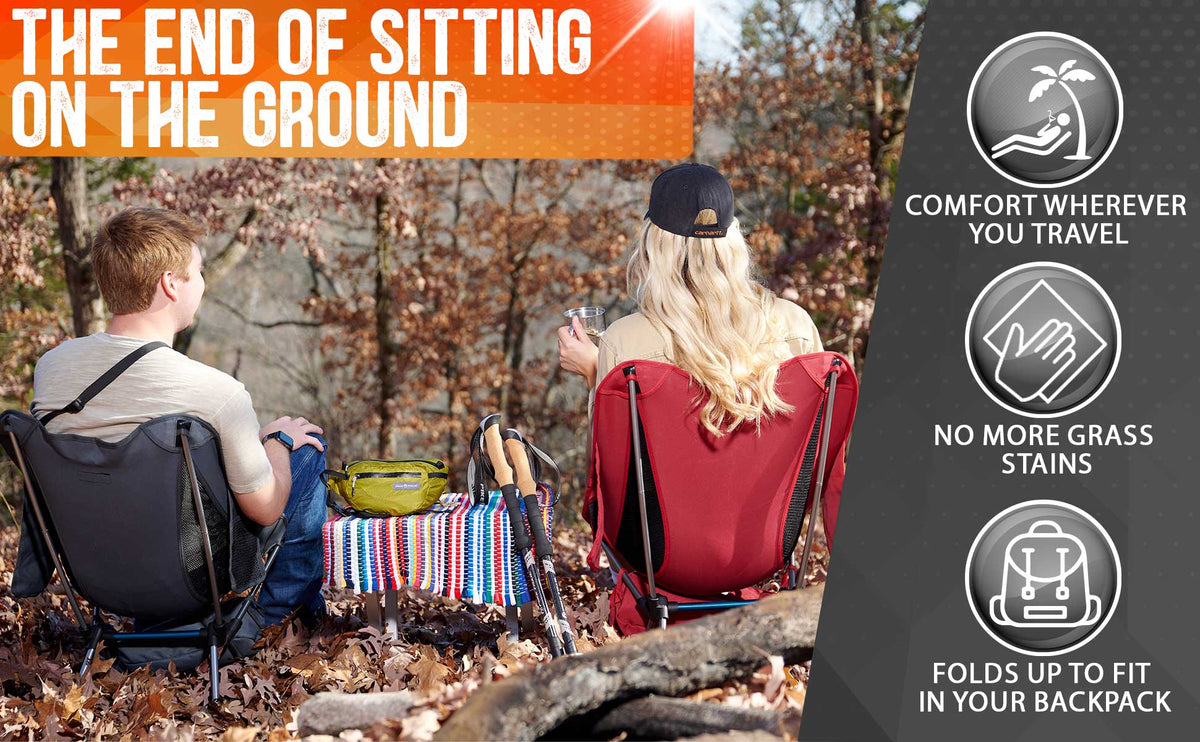 Pike Trail Ultralight Compact Camping Chair | Portable Outdoor Folding Chair