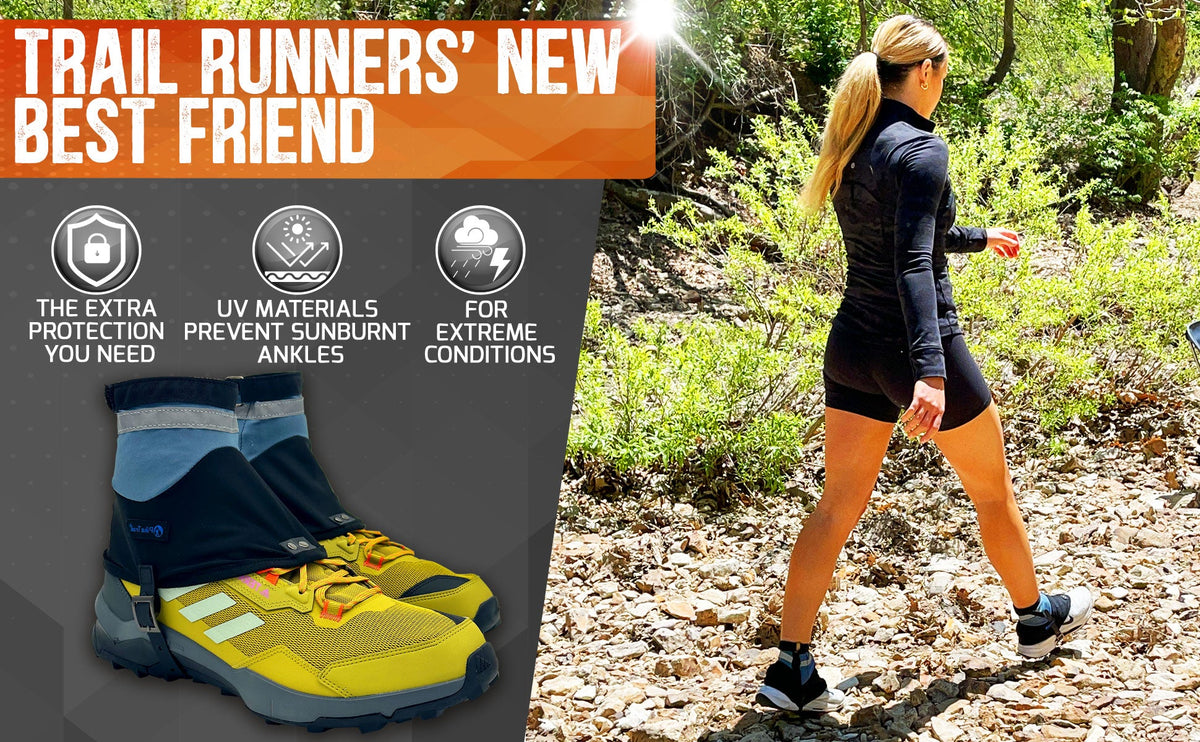 Pike Trail Low Cut Running Thru-Hiker Gaiters – Lightweight, Breathable Trail Running & Hiking Protection