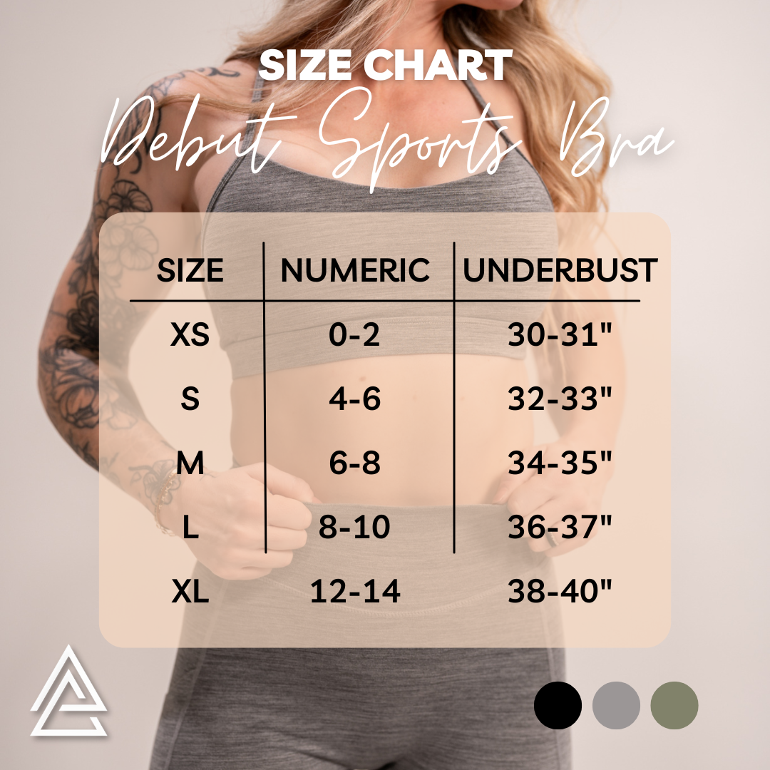 Alpha Country WOMEN'S | DEBUT SPORTS BRA : GRAY