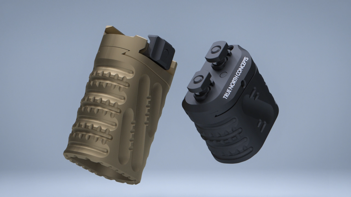 True North Concepts Zero-8 Multi-Angle Grip V2, Aluminum, S size, MLok Interface