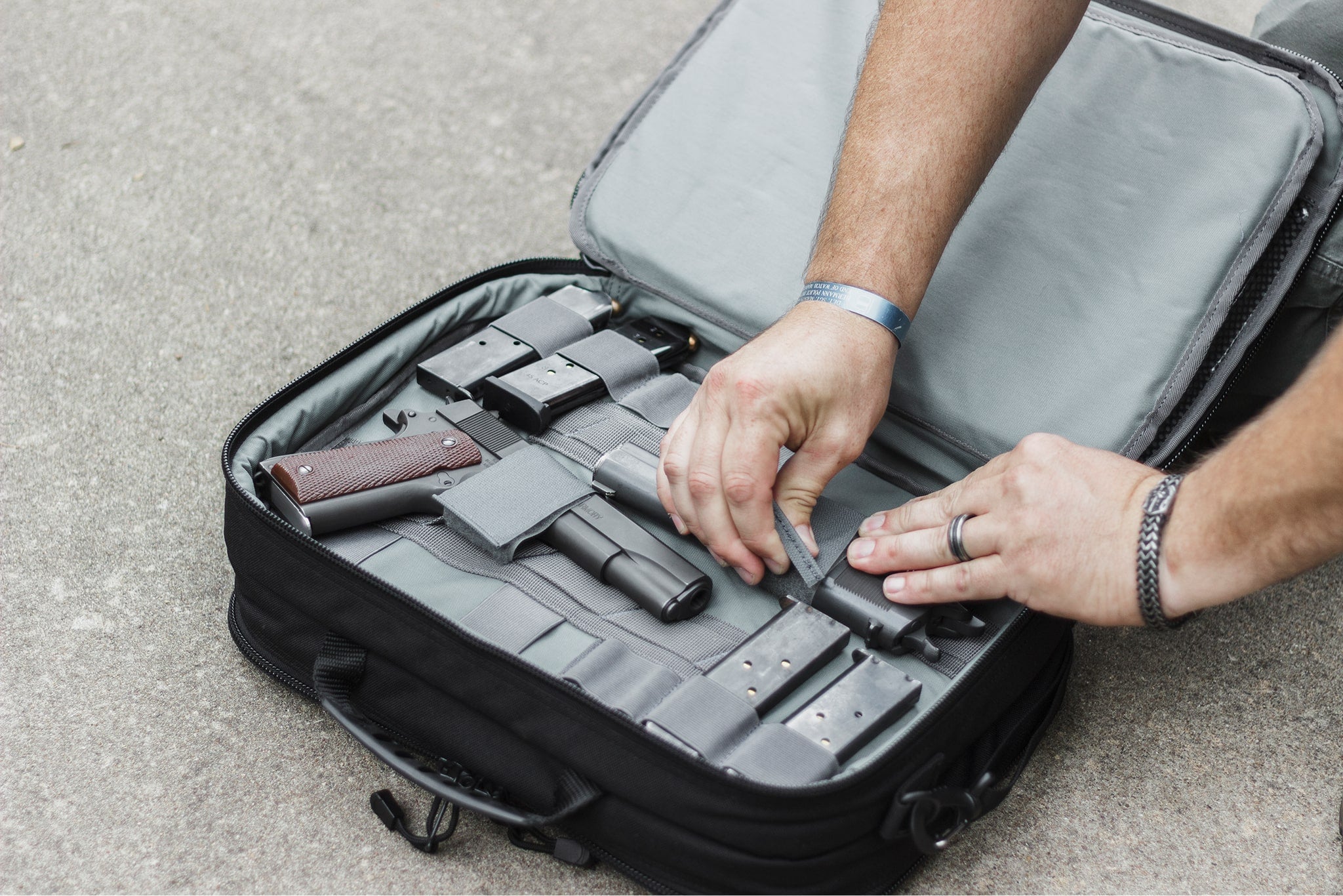 Elite Survival Systems Four Gun Pistol Pack, Range Bag