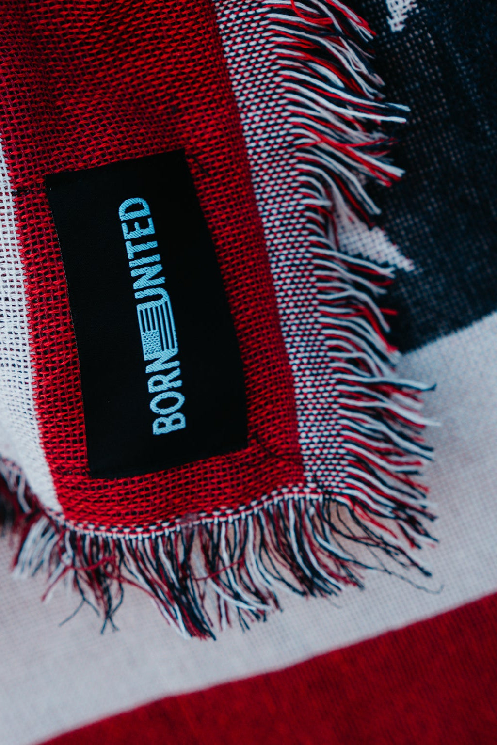 American Flag Jacquard Blanket