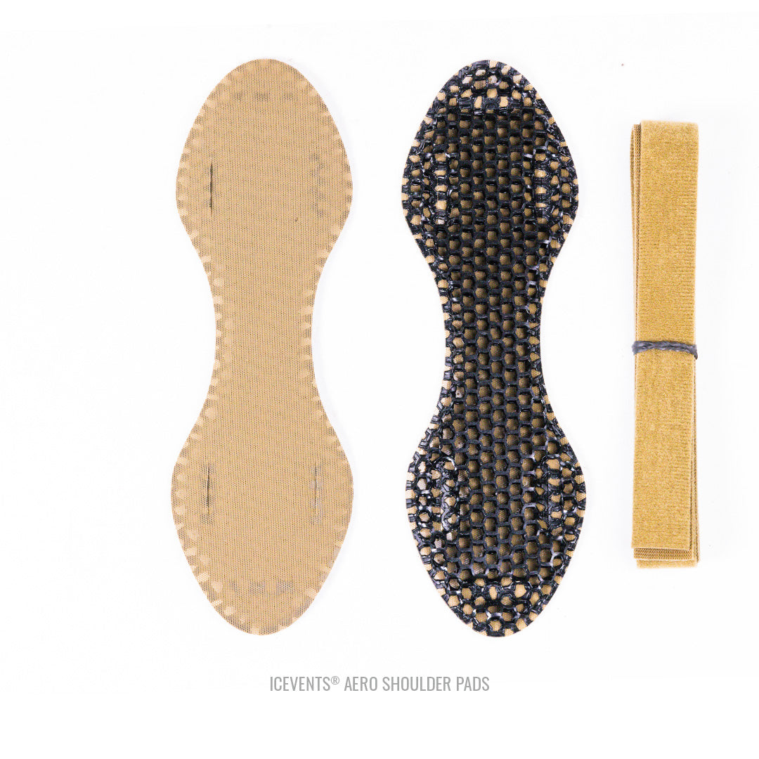ICEVENTS® Plate Carrier Shoulder Pads - Aero [Minimalist/Lighter Loads] (PowerMesh backing)