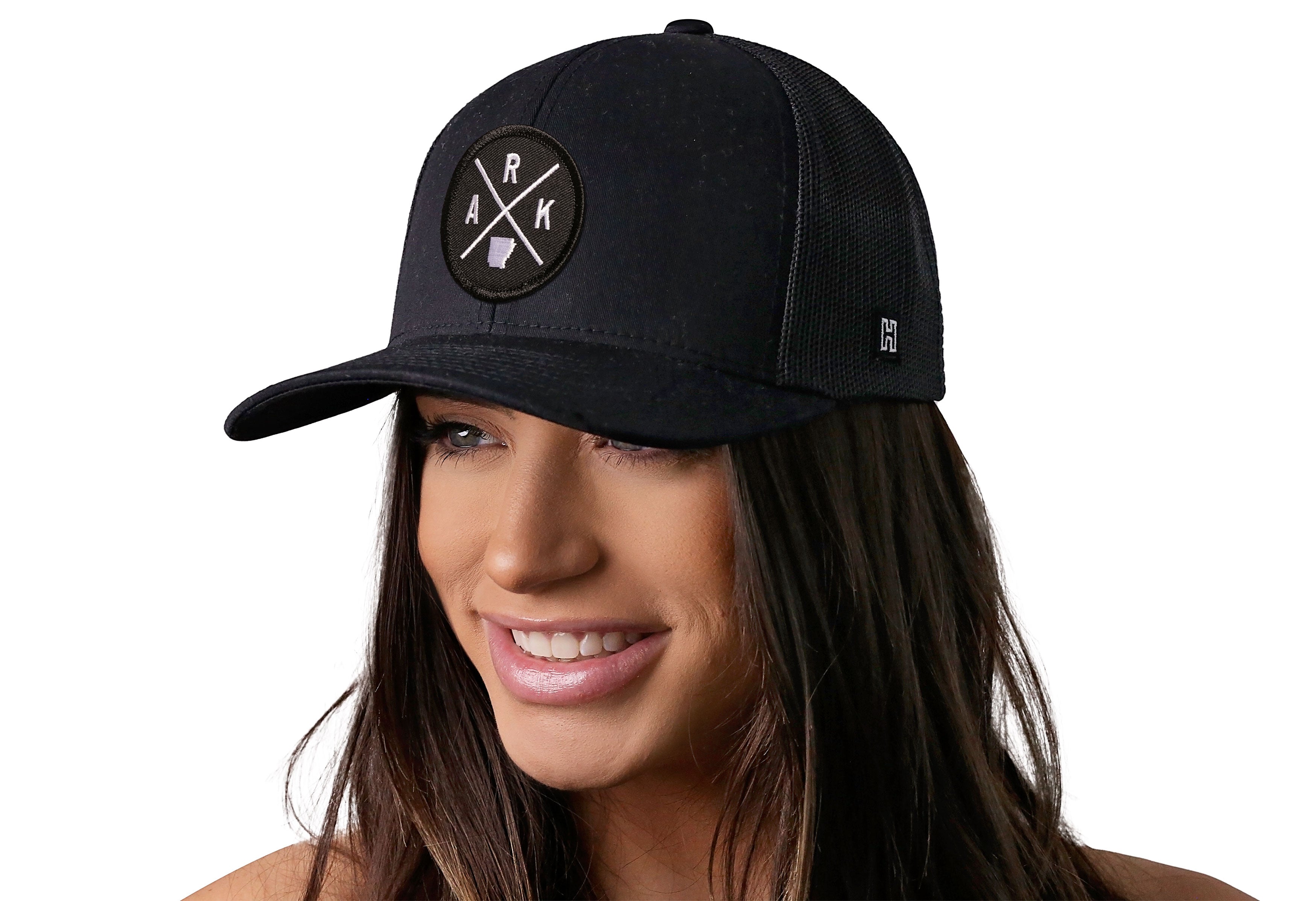 Arkansas Trucker Hat  |  Black ARK X Snapback