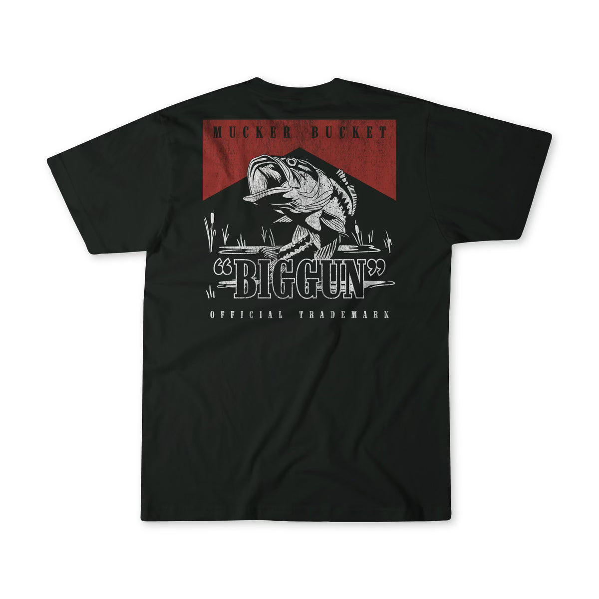 Mucker Bucket Biggun Black Premium Tee | Hunting & Outdoor Graphic T-Shirt