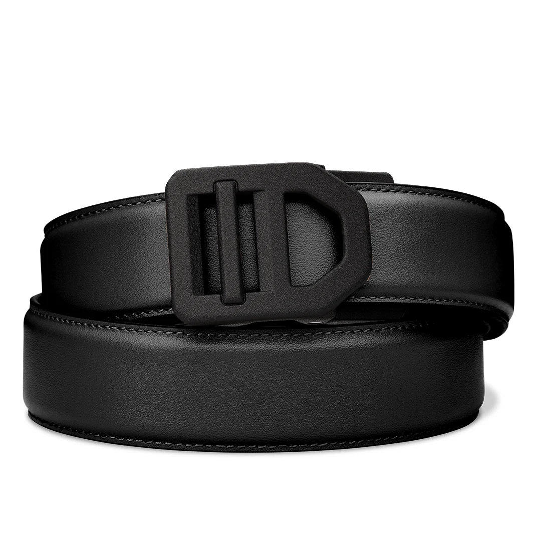 Kore Essentials Black Leather Gun Belt 1.5"