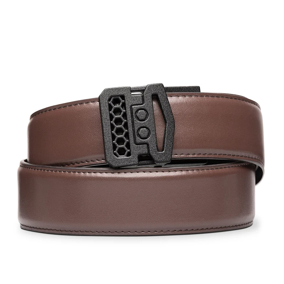 Kore Essentials Brown Leather Gun Belt 1.5"