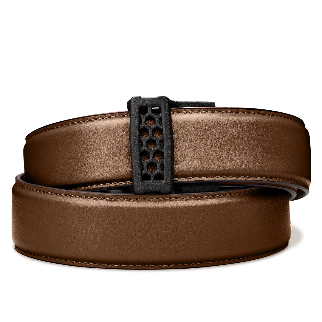 Kore Essentials Brown Leather Gun Belt 1.5"