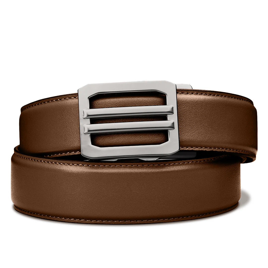 Kore Essentials Brown Leather Gun Belt 1.5"