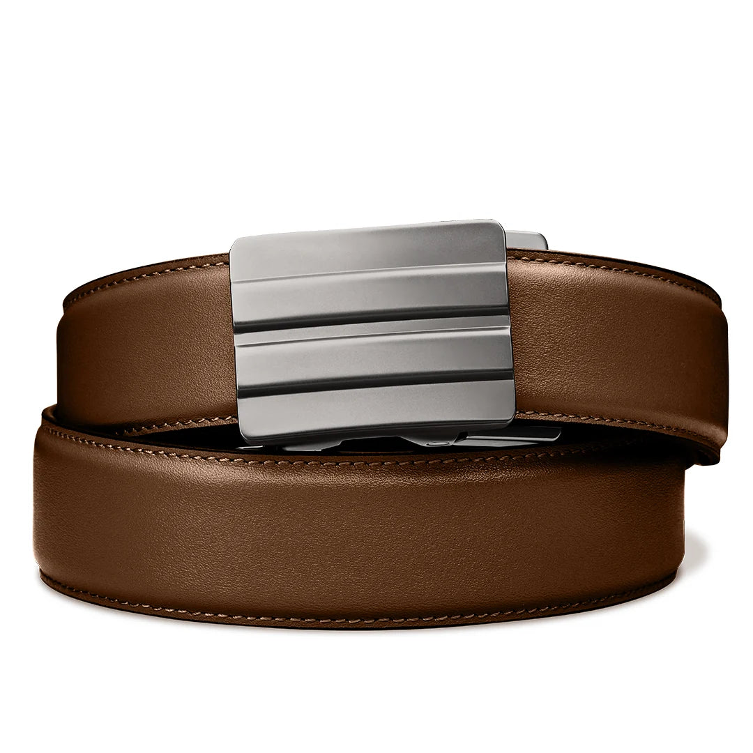 Kore Essentials Brown Leather Gun Belt 1.5"