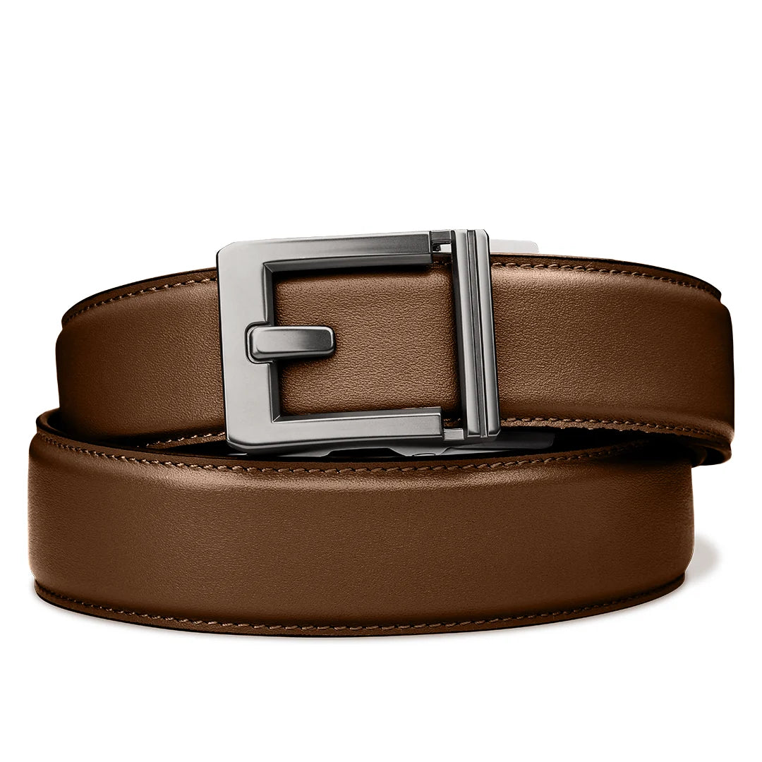 Kore Essentials Brown Leather Gun Belt 1.5"
