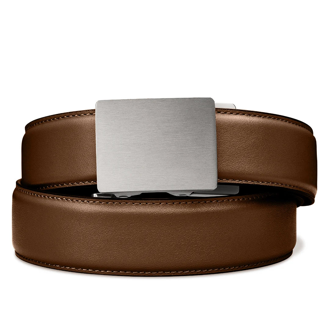Kore Essentials Brown Leather Gun Belt 1.5"