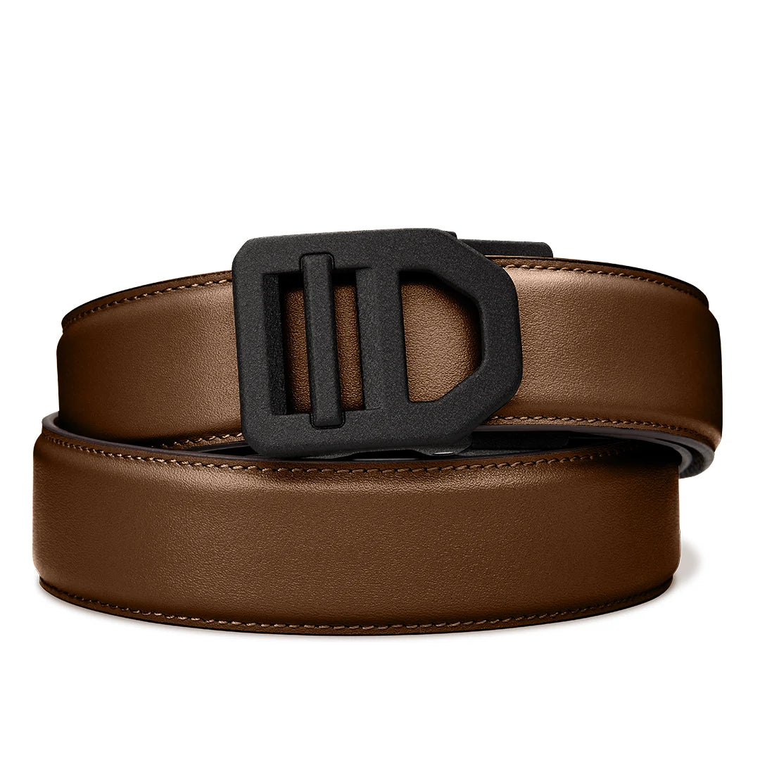 Kore Essentials Brown Leather Gun Belt 1.5"
