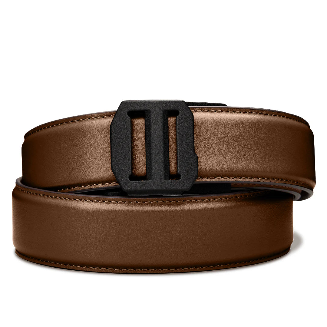 Kore Essentials Brown Leather Gun Belt 1.5"